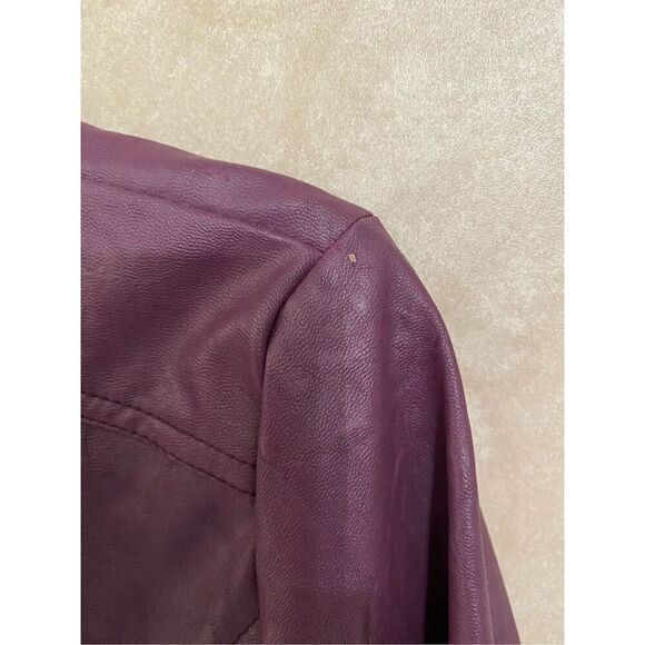 Creazioni Effeci Purple Moto Jacket Size Medium - Picture 5 of 7